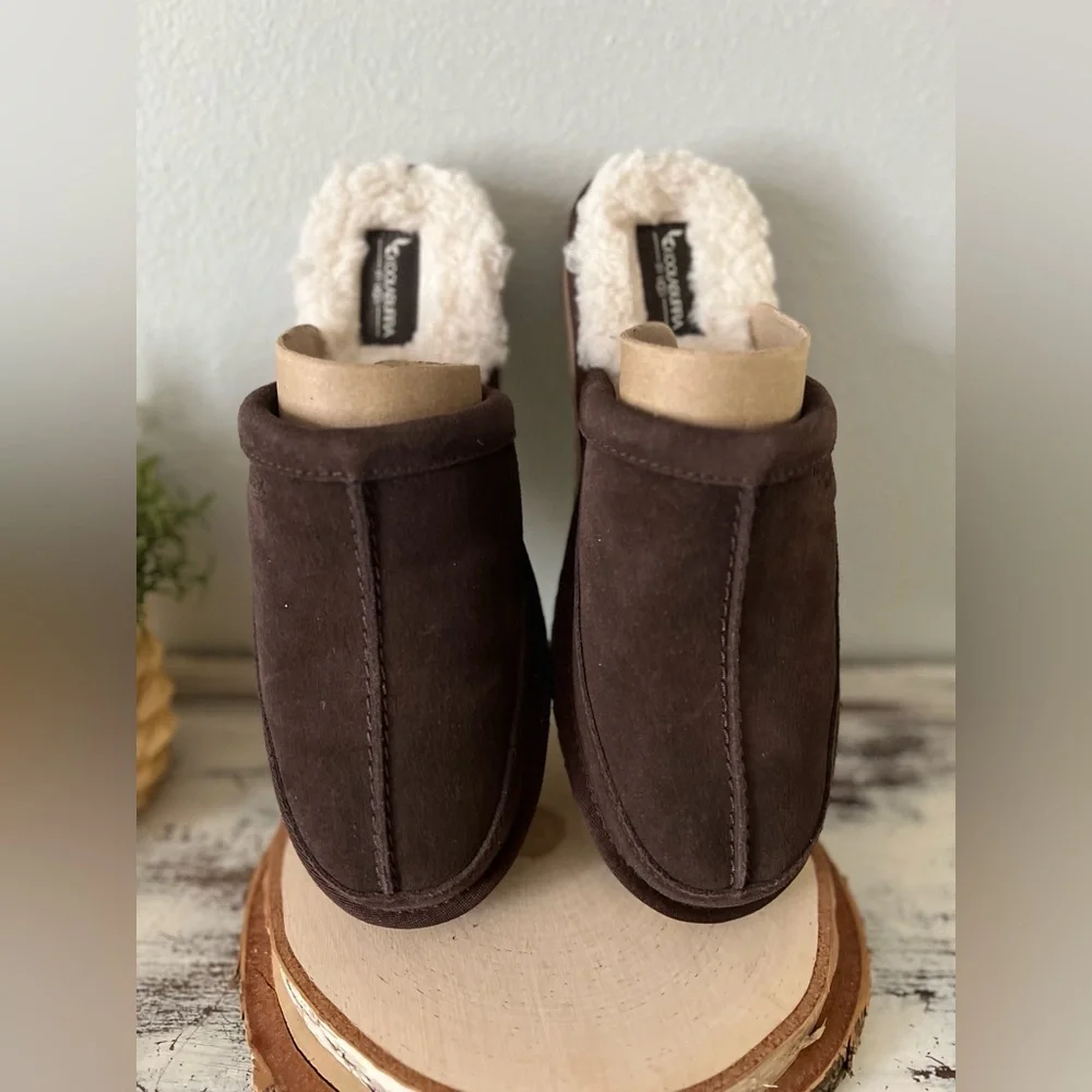 ✨SOLD✨ UGG KOOLABURRA MENS CLOG SLIPPERS BROWN NEW Without Box 1105891 Size 10 - Picture 1 of 12